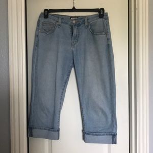 Levi’s 515 light denim capri pants